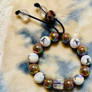 LV Iridescent Beaded Bracelet
